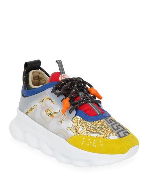 Versace shoes red and blue